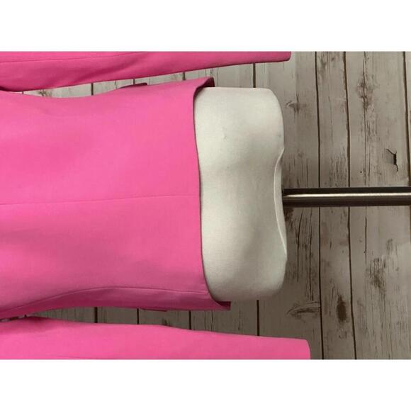 Trina Turk pink Legally Blonde Barbie office siren single-breasted blazer Size 4 - Picture 8 of 10